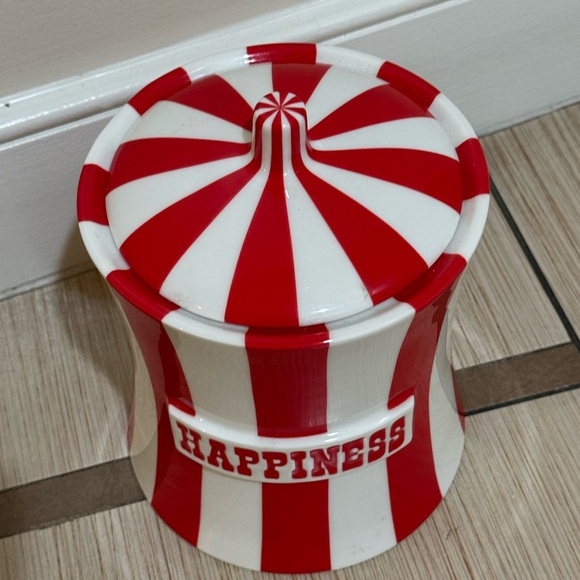 Jonathan Adler x Netflix Rare Retired Happiness Porcelain Striped Jar - Picture 2 of 6
